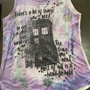 Doctor Who Watercolor Tank Top